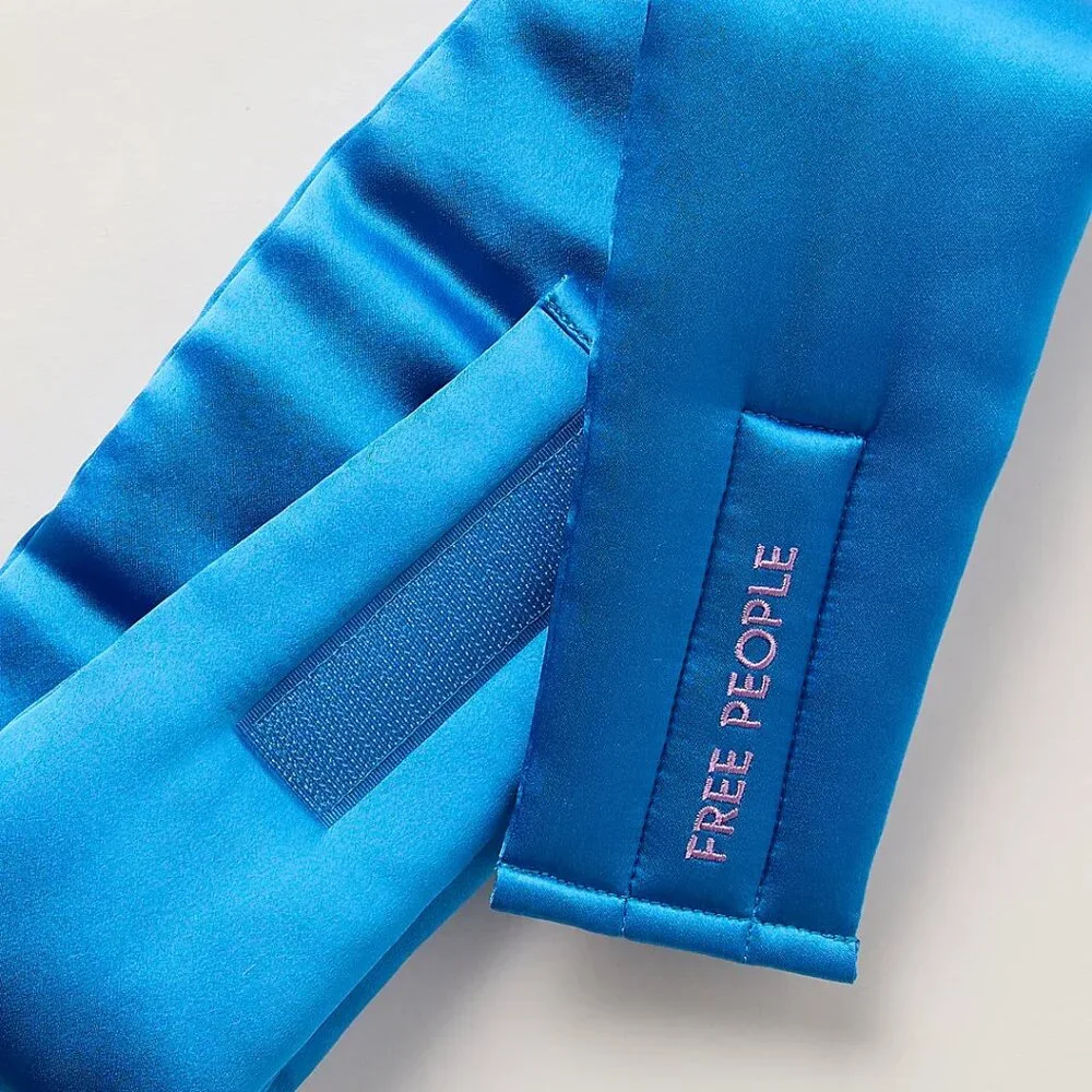 FP Free People Pure Silk Sleep Mask Eye Blue Luxurious NWT